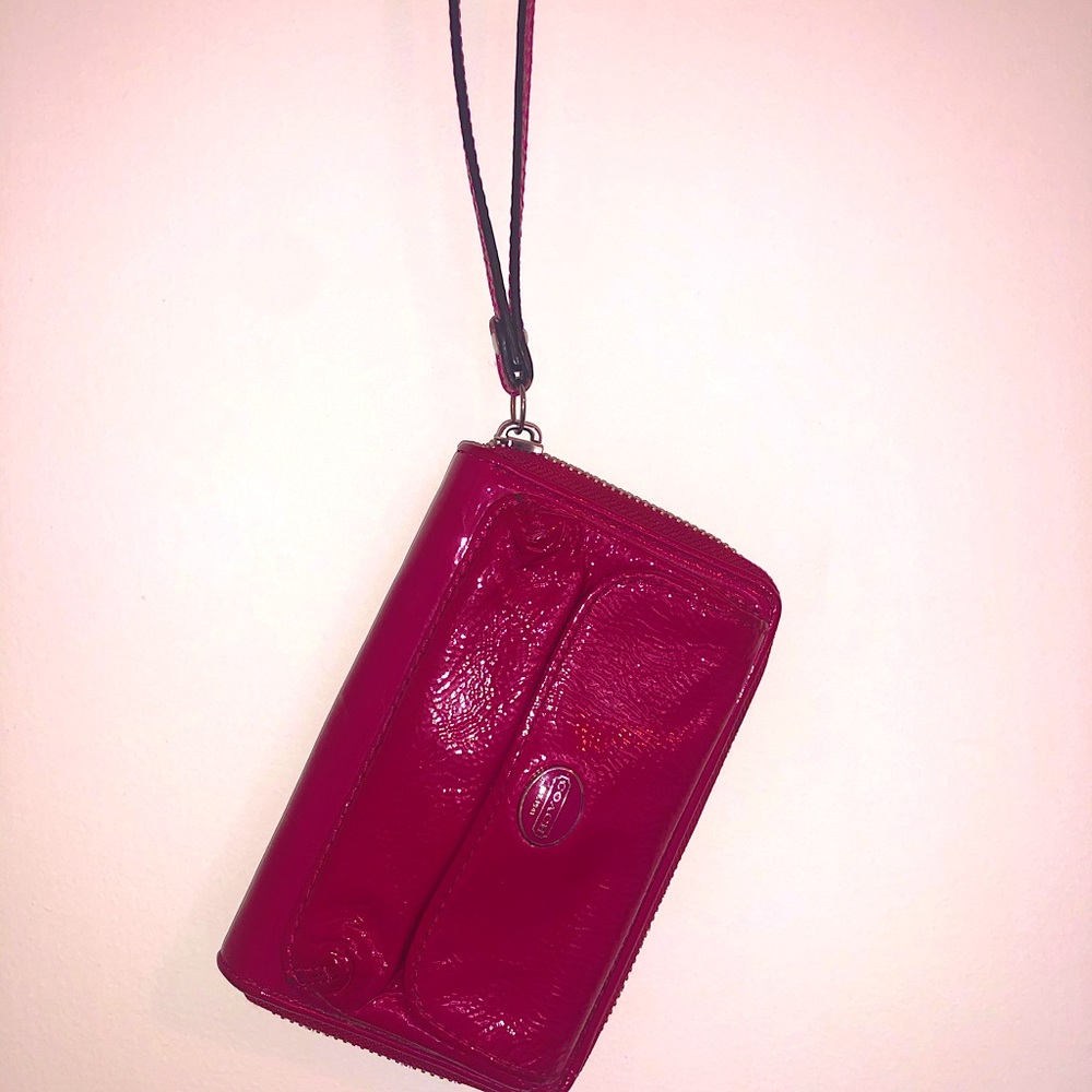 Coach cranberry wallet